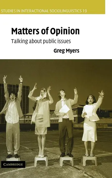 Cover of Matters of Opinion
