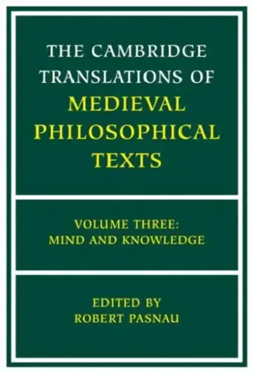 Cover of The Cambridge Translations of Medieval Philosophical Texts
