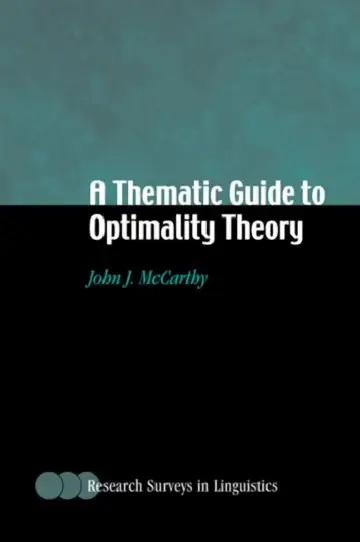Cover of A Thematic Guide to Optimality Theory