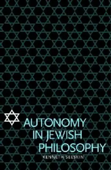 Cover of Autonomy in Jewish Philosophy