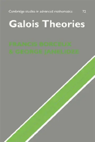 Cover of Galois Theories