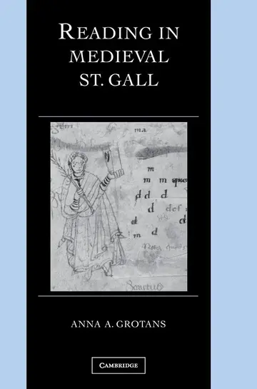 Cover of Reading in Medieval St. Gall
