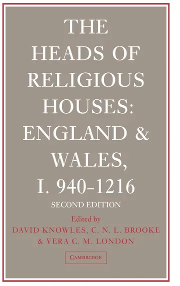 Cover of The Heads of Religious Houses