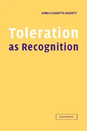 Cover of Toleration as Recognition