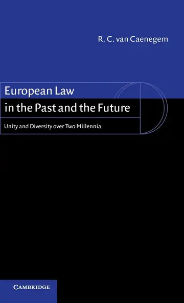 Cover of European Law in the Past and the Future
