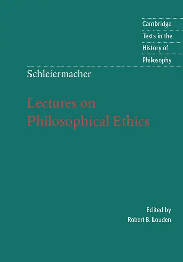 Cover of Schleiermacher