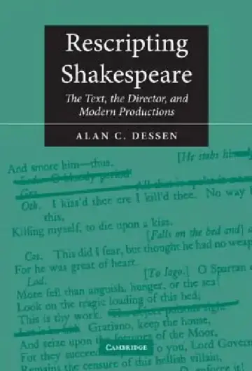 Cover of Rescripting Shakespeare
