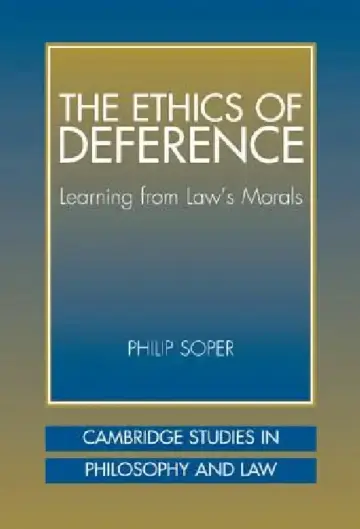 Cover of The Ethics of Deference