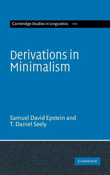 Cover of Derivations in Minimalism