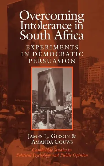 Cover of Overcoming Intolerance in South Africa
