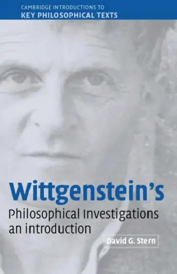 Cover of Wittgenstein's Philosophical Investigations