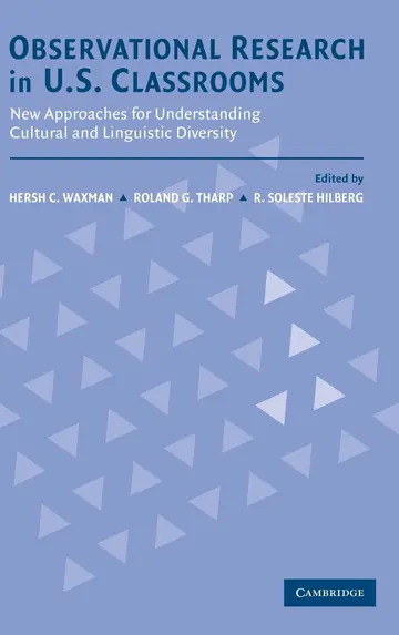 Cover of Observational Research in U.S. Classrooms