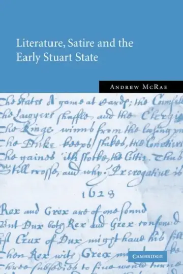 Cover of Literature, Satire and the Early Stuart State