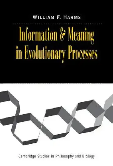 Cover of Information and Meaning in Evolutionary Processes