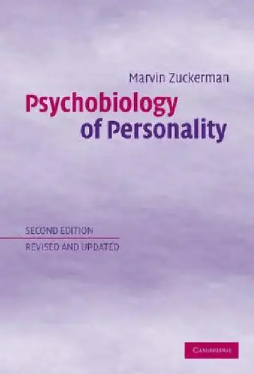 Cover of Psychobiology of Personality