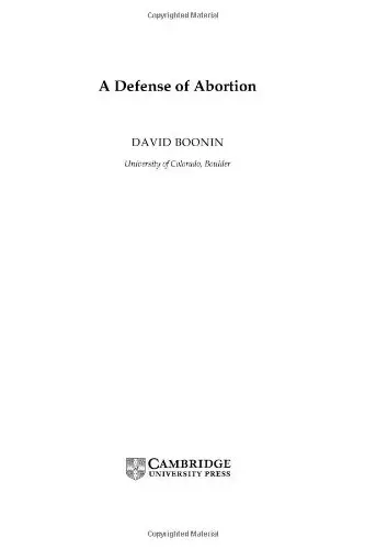 Cover of A Defense of Abortion