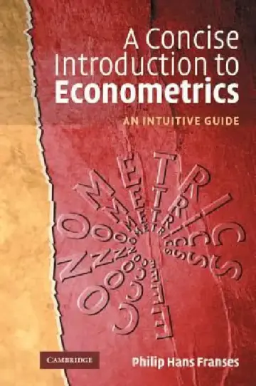 Cover of A Concise Introduction to Econometrics
