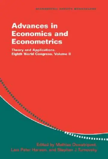Cover of Advances in Economics and Econometrics