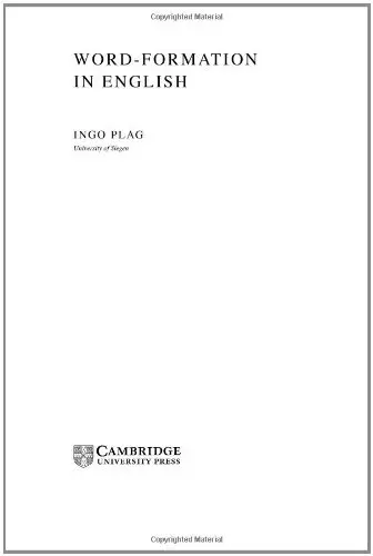 Cover of Word - Formation in English