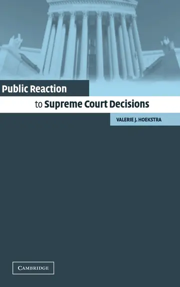 Cover of Public Reaction to Supreme Court Decisions