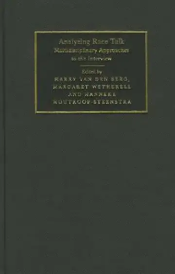 Cover of Analyzing Race Talk