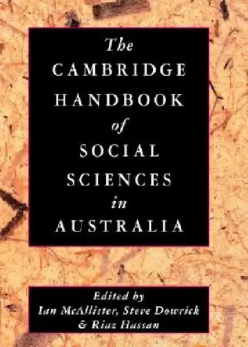 Cover of The Cambridge Handbook of Social Sciences in Australia