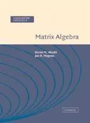 Cover of Matrix Algebra
