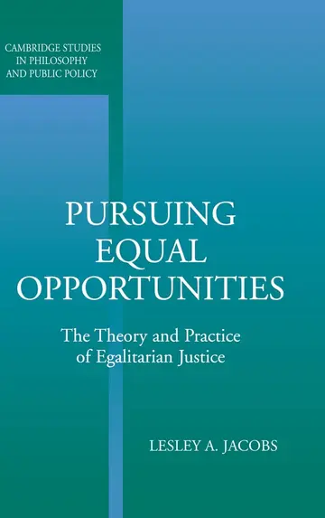 Cover of Pursuing Equal Opportunities