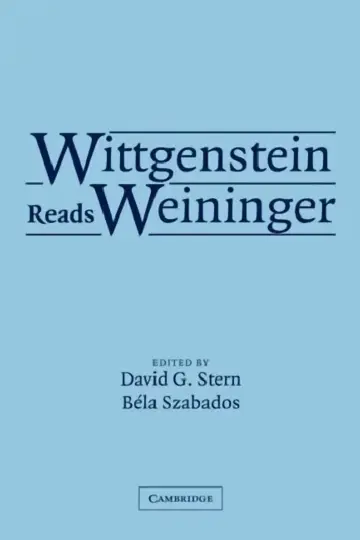 Cover of Wittgenstein Reads Weininger
