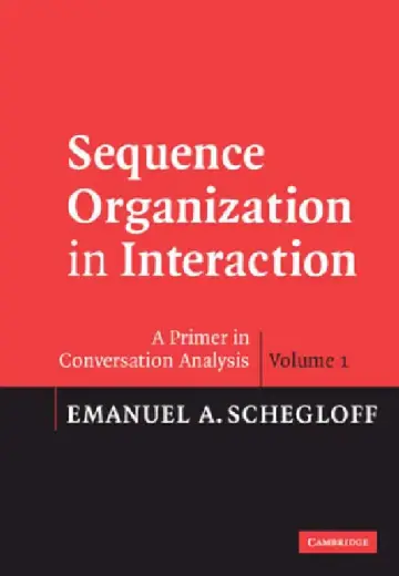 Cover of Sequence Organization in Interaction
