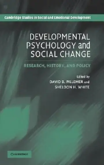 Cover of Developmental Psychology and Social Change
