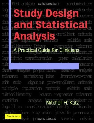 Cover of Study Design and Statistical Analysis