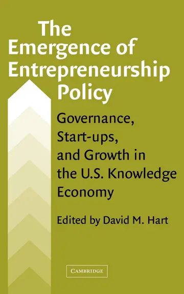 Cover of The Emergence of Entrepreneurship Policy