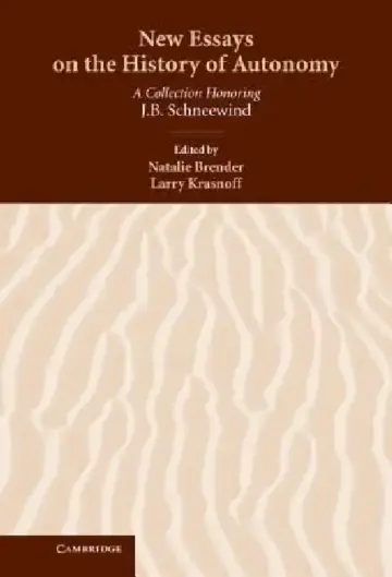 Cover of New Essays on the History of Autonomy