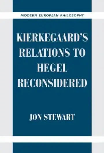 Cover of Kierkegaard's Relations to Hegel Reconsidered