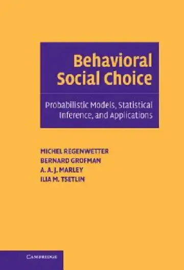 Cover of Behavioral Social Choice
