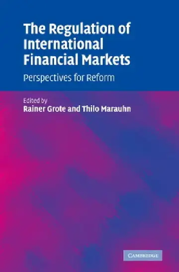 Cover of The Regulation of International Financial Markets
