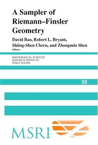Cover of A Sampler of Riemann-Finsler Geometry
