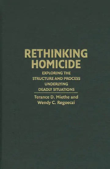 Cover of Rethinking Homicide