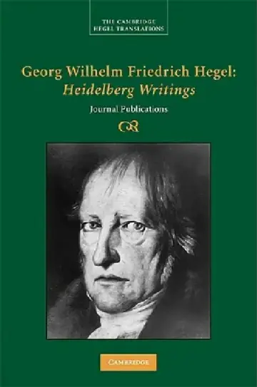 Cover of Georg Wilhelm Friedrich Hegel