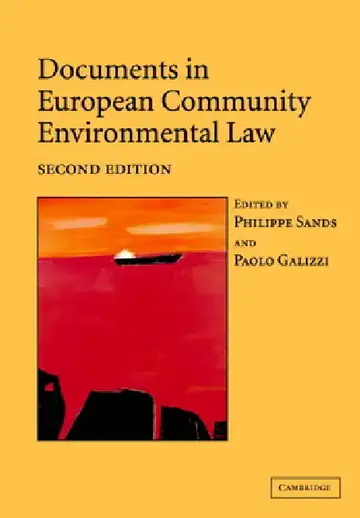 Cover of Documents in European Community Environmental Law