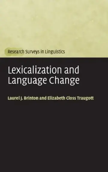 Cover of Lexicalization and Language Change