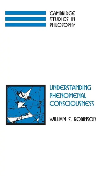 Cover of Understanding Phenomenal Consciousness