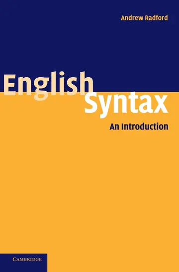 Cover of English Syntax