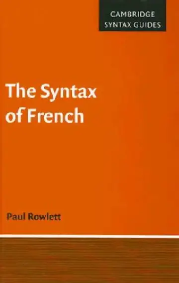 Cover of The Syntax of French