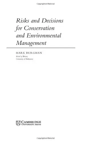 Cover of Risks and Decisions for Conservation and Environmental Management