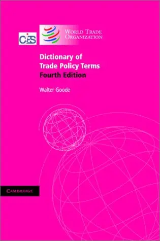 Cover of Dictionary of Trade Policy Terms