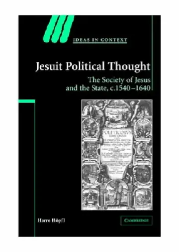 Cover of Jesuit Political Thought