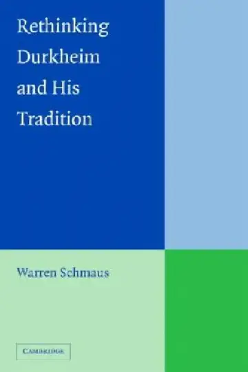 Cover of Rethinking Durkheim and his Tradition