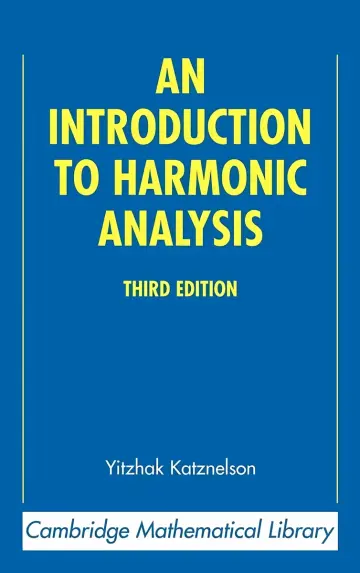 Cover of An Introduction to Harmonic Analysis